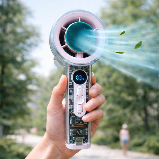 High-Speed Cooling Handheld Fan – Turbo Power in Your Hand!