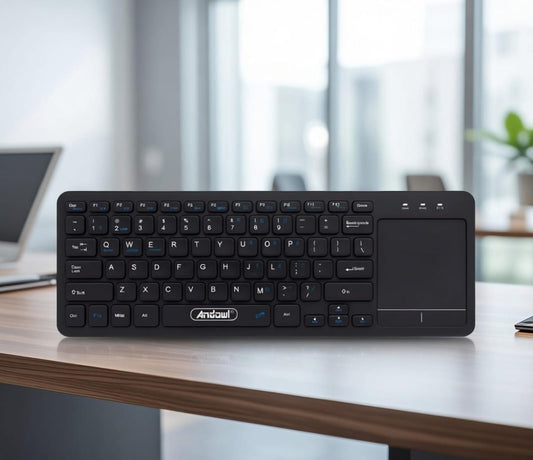 Andowl Wireless keyboard with touchpad for Laptop or Tablet