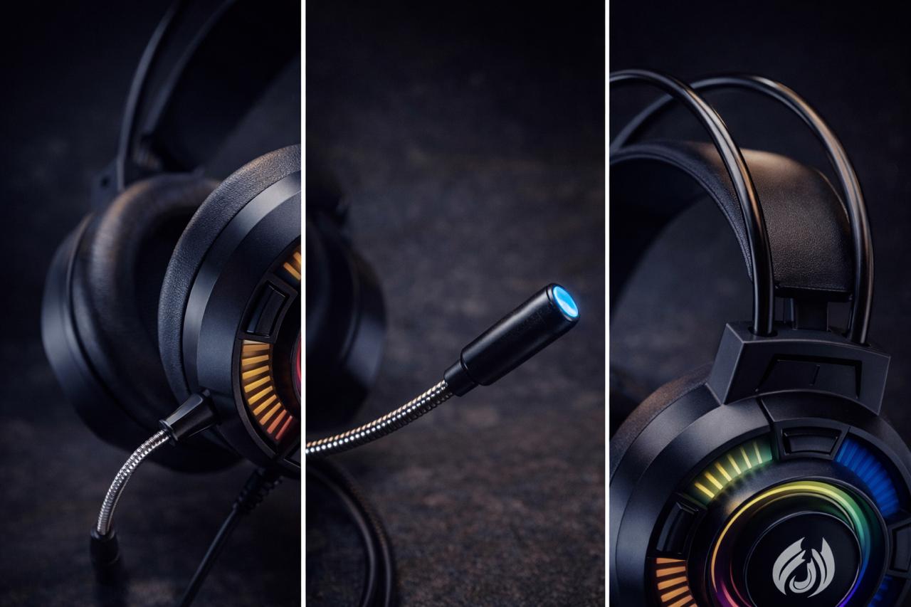 Aerbeses AB-EJ12 RGB Gaming Headphone β Level Up Your Game with Epic Lights & Sound!