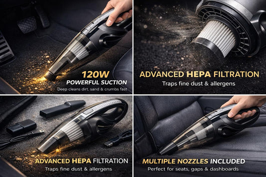 JB-109 Wireless Handheld Car Vacuum Cleaner – Powerful, Cordless Cleaning On the Go!