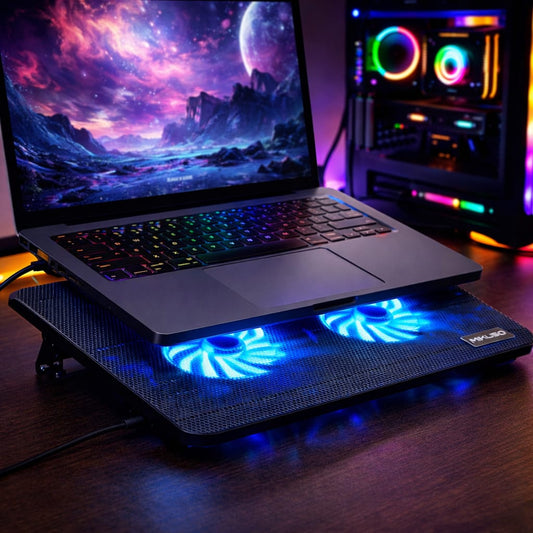 MIKUSO Shirono-2 Notebook Cooling Pad – Keep Your Laptop Chill & Performing at Peak!