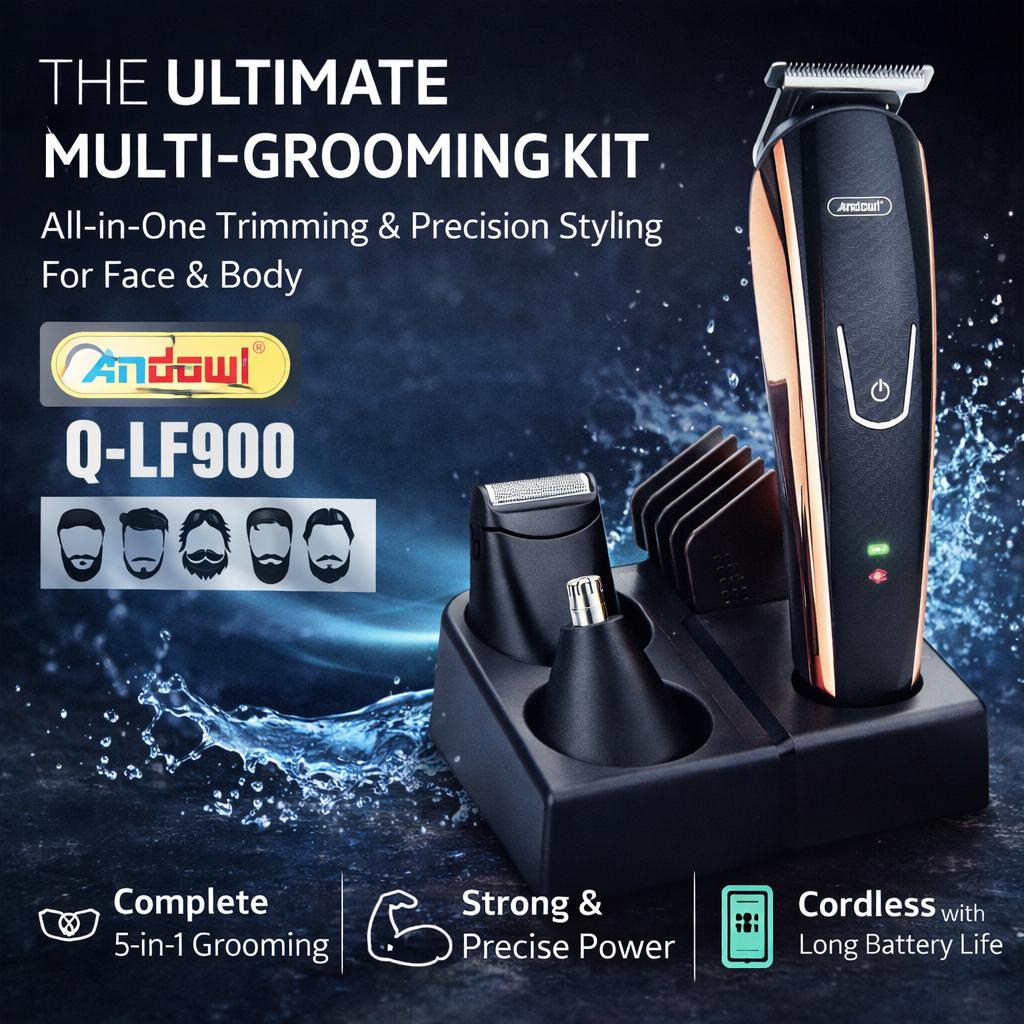 Andowl Q-LF900 Professional Cordless Hair Clipper – Slim, Silent, Supreme Power!