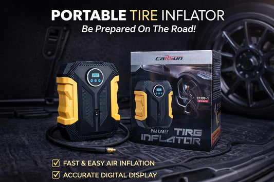 CarSun NB-9 Digital Tyre Inflator & Air Compressor (12V)