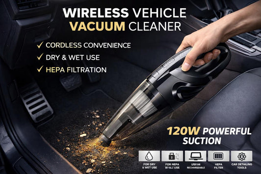 JB-109 Wireless Handheld Car Vacuum Cleaner – Powerful, Cordless Cleaning On the Go!