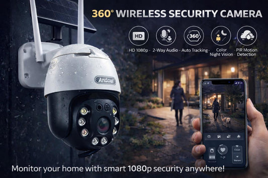 Solar WiFi Security Camera – Never Miss a Moment, Powered by the Sun!