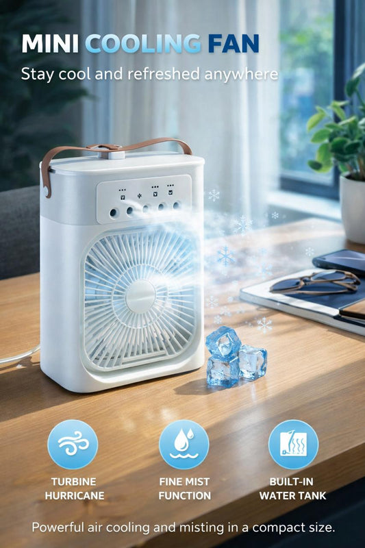 Mini Cooling Fan – Instant Ice-Cold Breeze Anywhere!