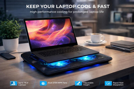 MIKUSO Shirono-2 Notebook Cooling Pad – Keep Your Laptop Chill & Performing at Peak!