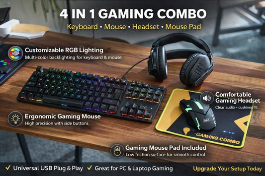Andowl 4-in-1 Gaming Combo Q-JP004 – Ultimate RGB Setup for Epic Wins!