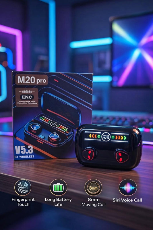 M20 Pro – Ultimate True Wireless Earbuds with ENC Noise Cancellation!